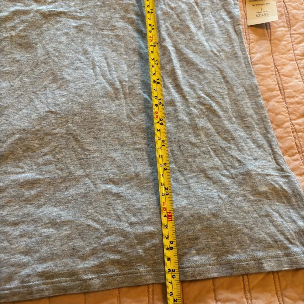 E14 Coldwater Creek Tee Duo - Purple & Heather Gray, Size L - Picture 4 of 5